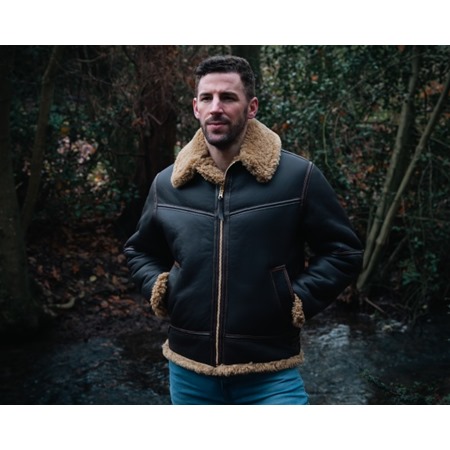 Sheepskin leather jacket