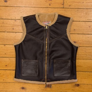Outlaw Vest, Sheepskin Outlaw 10mm: Seal, 46" - S#6967