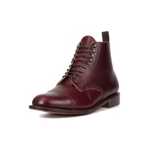 END OF LINE/CLEARANCE 1920s Town Boots (Leather Sole): Cordovan (UK8/UK9)