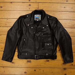 Type J-106, Goatskin: Black, 46" - S#6733
