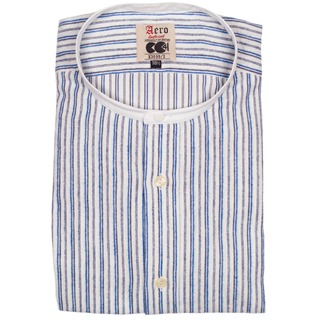 END OF LINE CLEARANCE Aero CC41 Flannel Cotton Collarless Shirt (LAST FEW)