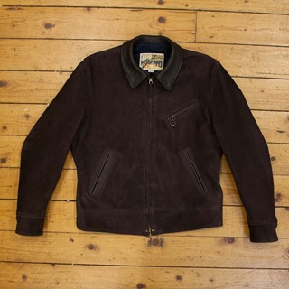 Majestic, Goat Suede: Chocolate, 42" - S#7256