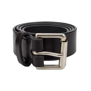Vegetable Tanned Heavy Duty Belt: Black/Nickel