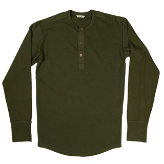 Pike Brothers 1927 Henley Shirt: Mojave Green