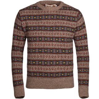 END OF LINE/CLEARANCE Classic Long Sleeve 1930s Fair Isle: Cullin (SIZE M + XXL)