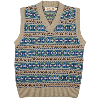 Classic 1940s Fair Isle Vest: Jura