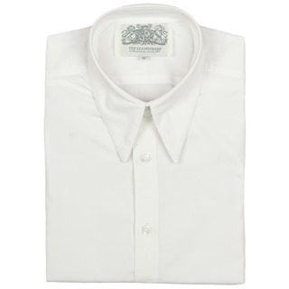 The Seamstress of Bloomsbury White Spearpoint Collar Shirt