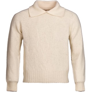 1920s Eton Collared Sports Sweater: Cream
