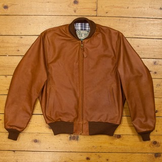1950s College Jacket (Apprentice), Pinnacle: Cognac, 38" - S#7048