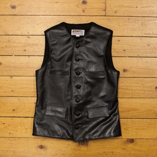 Shackelton Waistcoat, Jerky: Black, 38" - S#6953