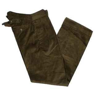 END OF LINE/CLEARANCE CC41 Corduroy Trousers: Forest Green (Last Few)