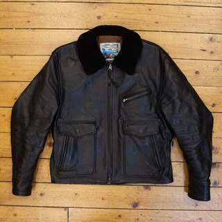 Half Belt Deluxe (Fur Collar), Vicenza: Black, 42" - VA#2220