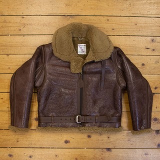 RAF: Pre War, Sheepskin: RAF Russet Pebbled Grain Merino, 38" - S#7136