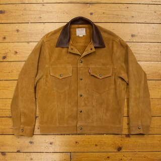Type III Jean Jacket- Unlined Cow Suede, Suede: Golden, 42" - S#7054