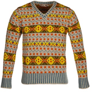 Classic Long Sleeve Fair Isle Sweater: Edward VIII