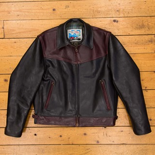 Two-Tone Zip Sleeve Highwayman, Black/Cordovan CXFQHH, 38" - S#5328