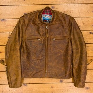 Café Racer, Battered Tan HH, 36" - S#5855