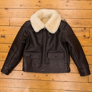 Type AN-J-4, Seal USAAF Sheepskin with Dark Seal Trim, 44" - S#5849