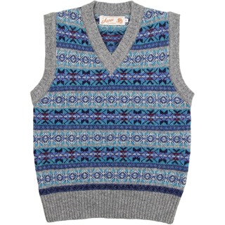 Classic 1940s Fair Isle Vest: Gairloch