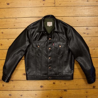 Type III Jean Jacket, Jerky (High Grain): Black, 42" - S#6957