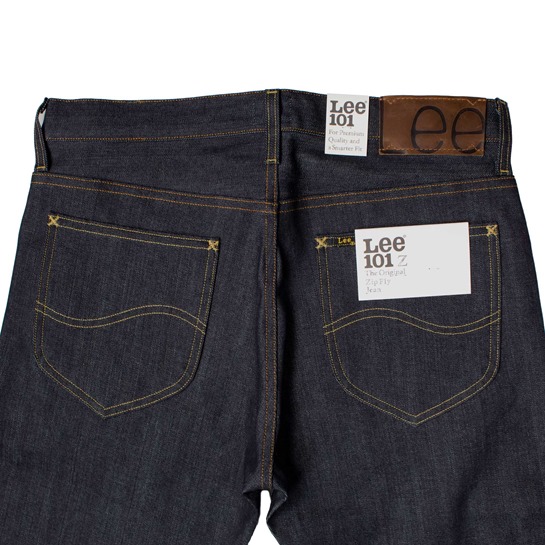 Lee 101z Jeans: Dry 14oz, Aero Leathers, UK