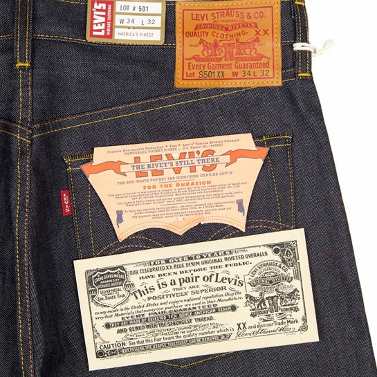 Levi's® LVC 1944 501's® Japanese Denim, Aero Leathers, UK