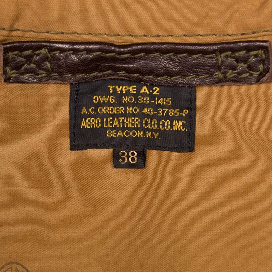 Type A-2: Aero Contract No. 40-3785-P, Aero Leathers, UK