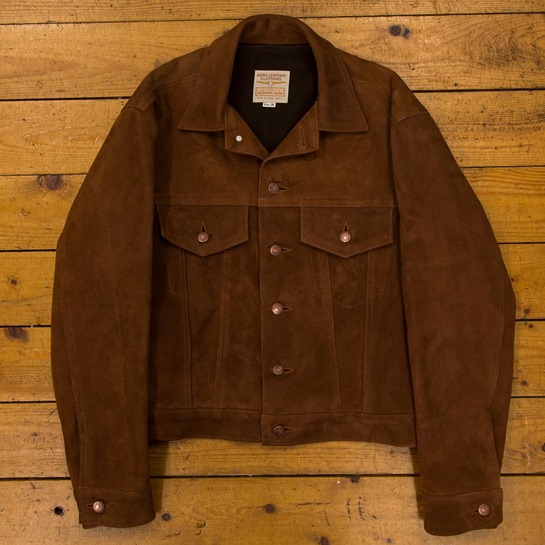 Type III Jean Jacket, Rust Goat Suede, 38