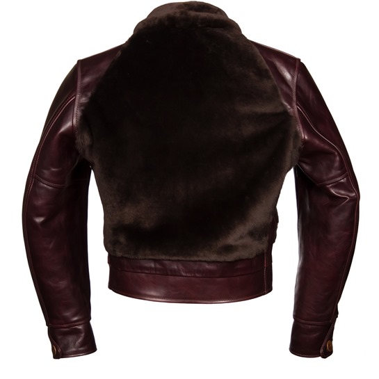 Grizzly Jacket Aero Leathers | Mouton Fur Leather Jacket