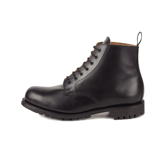 END OF LINE/CLEARANCE Horsehide Work Boots (Commando Sole): Black (Size 11.5 and 12)