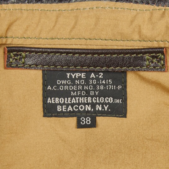 Type A-2: Aero Contract No. 38-1711-P, Aero Leathers, UK