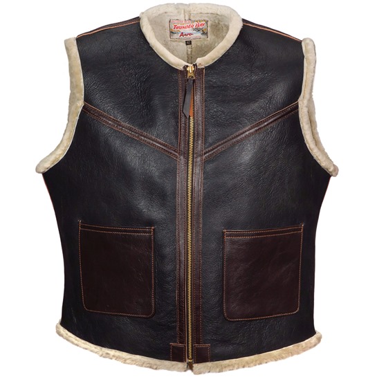 Outlaw Vest | Fur Lined Leather Vest | Fur Leather Vest