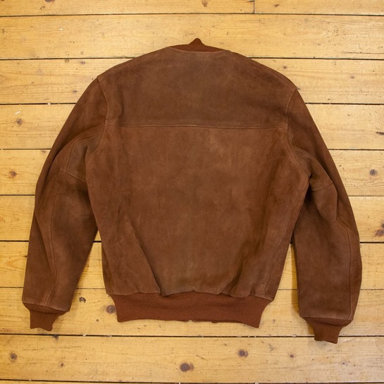 1950s College Jacket, Goat Suede: Rust, 40" - S#7292