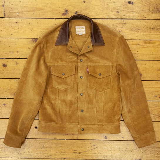 Type III Jean Jacket, Golden Calf Suede, 38