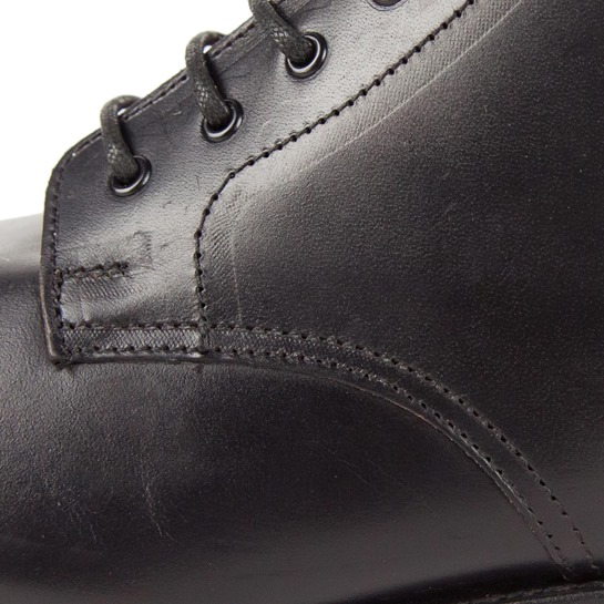 END OF LINE/CLEARANCE Horsehide Work Boots (Commando Sole): Black (Size 11.5 and 12)
