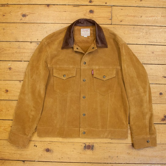 Type III Jean Jacket - Unlined Cow Suede, Suede: Golden, 40" - S#7316
