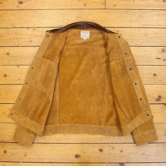 Type III Jean Jacket - Unlined Cow Suede, Suede: Golden, 40" - S#7316