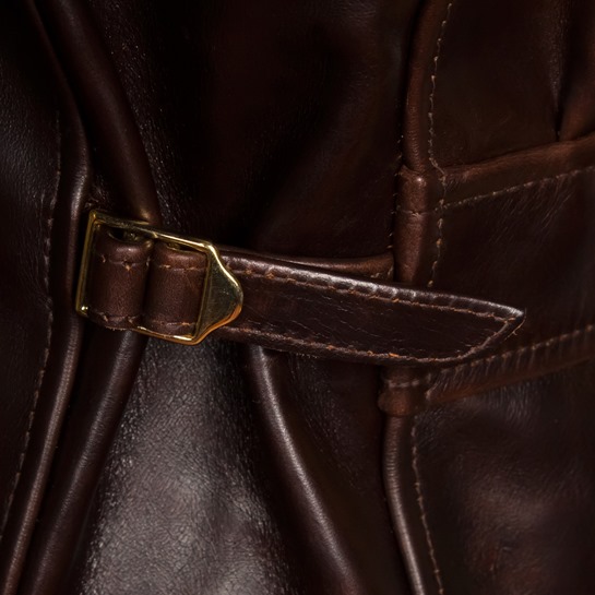 1930s Half Belt | 30s Style Half Belt Leather Jacket