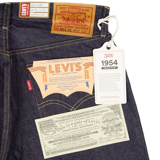 Levi's® LVC 1954 501's® Japanese Selvedge, Aero Leathers