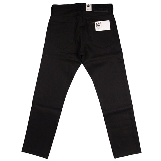 Lee 101z Jeans: Dry 14oz (Black), Aero Leathers, UK