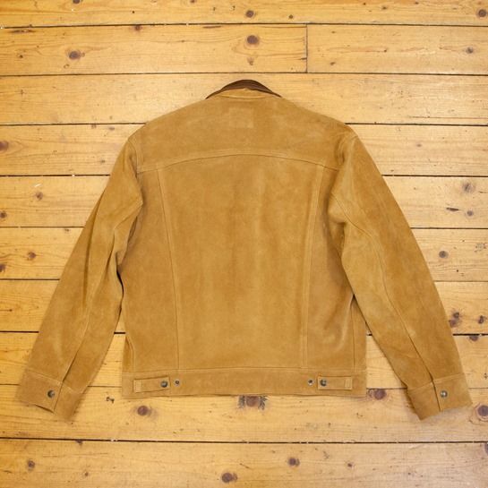 Type III Jean Jacket - Unlined Cow Suede, Suede: Golden, 40" - S#7316