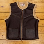 Outlaw Vest, Seal "Outlaw" Shearling , 44" - S#5834