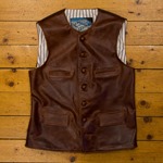 Shackleton Waistcoat (Blue Label), Rust Steerhide, 42 - BLS#007