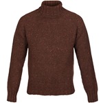 END OF LINE/CLEARANCE Cashmere & Merino 'Cairngorm' Ski Sweater: Mahogany