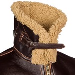 Sheepskin Flying Jacket with High Collar