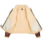 Aero B6 Jacket With Sheepskin Lining