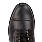 END OF LINE/CLEARANCE 1920s Town Boots (Leather Sole): Black (UK 6/US 7)