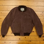 1950s College Jacket (Apprentice), Suede: Chocolate, 40" - S#7047