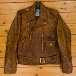 Bike Jacket Sample (Blue Label), Battered Tan HH, 36" - S#6019