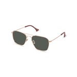 Willems x Aero Leather B-3 Sunglasses: Brushed Copper Gold